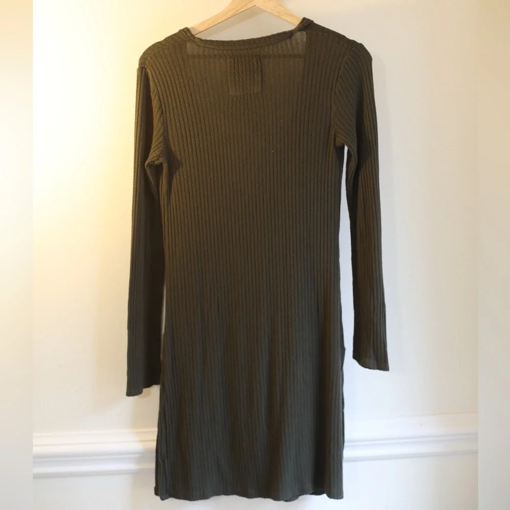 Anthropologie Akemi + Kin Ribbed Button-Front‎ Cardigan Dress | XS - Picture 5 of 5